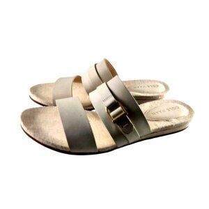 Cole Haan Grand 360 Women's Francine Demi Wedge Ivory Size 6B Sandal Shoes EUC